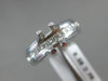 ESTATE .68CT PRINCESS DIAMOND 14KT WHITE GOLD 4 PRONG SEMI MOUNT ENGAGEMENT RING