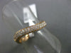 ESTATE .29CT DIAMOND 18KT ROSE GOLD 3D DOUBLE ROW WAVE WEDDING ANNIVERSARY RING