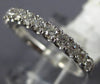 ESTATE .55CT DIAMOND 18KT WHITE GOLD 12 STONE SEMI ETERNITY ANNIVERSARY RING