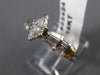ANTIQUE .87CT DIAMOND 14K TWO TONE GOLD CLASSIC MARQUISE ENGAGEMENT RING #22424
