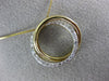 ESTATE .20CT DIAMOND 14KT YELLOW GOLD ROUND CIRCULAR LOVE KNOT FLOATING PENDANT