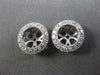 ESTATE .37CT DIAMOND 14KT WHITE GOLD CLASSIC 3D ROUND FILIGREE JACKET EARRINGS