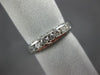 ESTATE .81CT ROUND DIAMOND 14KT WHITE GOLD 3D 7 STONE ANNIVERSARY RING #16954