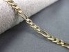 ESTATE LONG 14KT YELLOW GOLD CLASSIC FIGARO LOBSTER LOCK BRACELET #ELVINA61