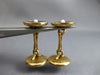 ANTIQUE LARGE AAA MOTHER OF PEARL & PEARL PLATINUM 14KT YELLOW GOLD CUFFLINK SET