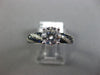ESTATE 1.63CT DIAMOND & AAA SAPPHIRE 14K WHITE GOLD 3D MULTI ROW ENGAGEMENT RING