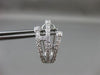 ESTATE LARGE 1.16CT DIAMOND 18KT WHITE GOLD MULTI ROW BRANCH CLIP ON EARRINGS