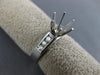 .36CT DIAMOND 14KT WHITE GOLD 3D ROUND CHANNEL SEMI MOUNT ENGAGEMENT RING #15824