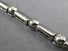 ESTATE .76CT DIAMOND 14KT WHITE GOLD 3D ETOILE BEZEL BY THE YARD TENNIS BRACELET
