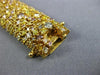 ESTATE WIDE GIA 26.95 MULTI COLOR DIAMOND 18KT ROSE GOLD CLUSTER TENNIS BRACELET