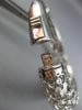 ESTATE LARGE 4.50CT DIAMOND 14KT WHITE GOLD 3D WEB ETOILE BEZEL BANGLE BRACELET
