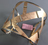 ESTATE LARGE .69CT DIAMOND 14K WHITE & ROSE GOLD 3D CRISS CROSS BANGLE BRACELET