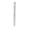 ESTATE 3.01CT DIAMOND 14K WHITE GOLD 3D CLASSIC INSIDE OUT HOOP HANGING EARRINGS