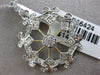 ESTATE .25CT DIAMOND 14KT WHITE & YELLOW GOLD 3D OPEN FILIGREE OCTAGON PENDANT