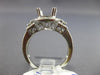 ESTATE 1.1CT DIAMOND 14K WHITE GOLD FILIGREE MILGRAIN SEMI MOUNT ENGAGEMENT RING