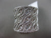 ESTATE EXTRA LARGE 2.18CT DIAMOND 14K WHITE GOLD 3D MULTI ROW OPEN FILIGREE RING