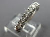 ESTATE .60CT ROUND CUT DIAMOND 14KT WHITE GOLD 7 STONE ANNIVERSARY RING #7831