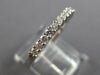 ESTATE .33CT DIAMOND 14K WHITE GOLD 11 STONE ANNIVERSARY WEDDING RING BAND 23997