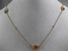 LONG 7.35CT DIAMOND & AAA MULTICOLOR SAPPHIRE 14K ROSE GOLD BY THE YARD NECKLACE
