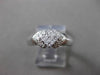 ESTATE WIDE .35CT ROUND & PRINCESS DIAMOND 14KT WHITE GOLD FUN RING #23473