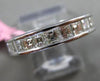 ESTATE WIDE 3.34CT ASSCHER DIAMOND 18KT WHITE GOLD 3D ANNIVERSARY ETERNITY RING