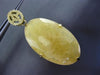 ESTATE EXTRA LARGE .50CT AAA TOPAZ & AVENTURINE 18K YELLOW GOLD HANGING EARRINGS