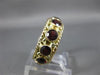 ESTATE LARGE 2CT AAA GARNET 14KT YELLOW GOLD FILIGREE ANNIVERSARY RING #26309