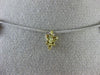 ESTATE .25CT DIAMOND 14KT 2 TONE GOLD MULTI FLOWER BY THE YARD HANGING NECKLACE