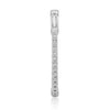 ESTATE 1.38CT DIAMOND 14KT WHITE GOLD 3D OVAL INSIDE OUT HOOP HANGING EARRINGS