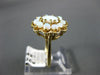 ANTIQUE AAA AUSTRALIAN OPAL 14KT YELLOW GOLD FLOWER CLUSTER FILIGREE RING #20713