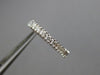 ESTATE .29CT ROUND DIAMOND 14KT WHITE GOLD 3D CLASSIC OVAL LOVE HUGGIE EARRINGS
