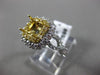 LARGE 1.22CT WHITE & FANCY YELLOW DIAMOND 18KT GOLD SEMI MOUNT ENGAGEMENT RING