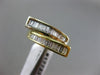 ESTATE .78CT BAGUETTE DIAMOND 14K TWO TONE GOLD CLASSIC DOUBLE SIDED RING #17723