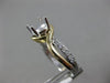 ESTATE .15CT DIAMOND 14K YELLOW GOLD 4 PRONG INFINITY SEMI MOUNT ENGAGEMENT RING