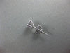 ESTATE .93CT ROUND DIAMOND 14KT WHITE GOLD SOLITAIRE 4 PRONG SCREW BACK EARRINGS