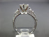 ESTATE LARGE GIA 2.27CT DIAMOND PLATINUM 3D THREE STONE ENGAGEMENT RING #25772