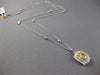 ESTATE 1.20CT WHITE & FANCY YELLOW DIAMOND 18KT 2 TONE GOLD DOUBLE HALO PENDANT