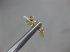 ESTATE LARGE 1.15CT DIAMOND 14K YELLOW GOLD MULTI ROW ELONGATED HANGING EARRINGS