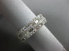 ESTATE WIDE 2.72CT DIAMOND 18KT WHITE GOLD MULTI ROW ETERNITY ANNIVERSARY RING