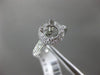 ESTATE .44CT DIAMOND 14KT WHITE GOLD 3D CLASSIC HALO SEMI MOUNT ENGAGEMENT RING