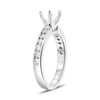 ESTATE .45CT DIAMOND 14KT WHITE GOLD 3D CHANNEL ROUND SEMI MOUNT ENGAGEMENT RING