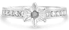 ESTATE .45CT DIAMOND 14KT WHITE GOLD 3D CHANNEL ROUND SEMI MOUNT ENGAGEMENT RING