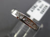 ESTATE .78CT DIAMOND 14KT WHITE GOLD 3D CLASSIC CHANNEL WEDDING RING BAND #1338