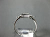 ESTATE .55CT PRINCESS DIAMOND 18K WHITE GOLD 3D INVISIBLE BEZEL ENGAGEMENT RING