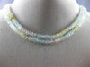 ESTATE 70.91CT DIAMOND & AAA MULTI COLOR AQUAMARINES 18KT WHITE GOLD 3D NECKLACE