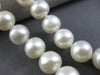 ESTATE 925 SILVER AAA SOUTH SEA PEARL 3D SINGLE STRAND FLOWER NECKLACE #25828