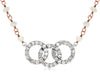 ESTATE .50CT DIAMOND 14K WHITE & YELLOW GOLD CIRCLE OF LIFE BY THE YARD NECKLACE