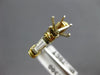 ESTATE .70CT DIAMOND 14KT 2 TONE GOLD BAGUETTE SEMI MOUNT ENGAGEMENT RING #22409