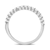 .40CT DIAMOND 14KT WHITE GOLD 3D SEMI ETERNITY ROUND WEDDING ANNIVERSARY RING