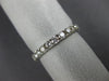 ESTATE .86CT DIAMOND 14KT WHITE GOLD 3D ROUND SEMI ETERNITY ANNIVERSARY RING